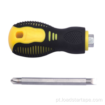 Conjunto de ferramentas de chave de fenda dobrável com alça de borracha e ferramenta manual